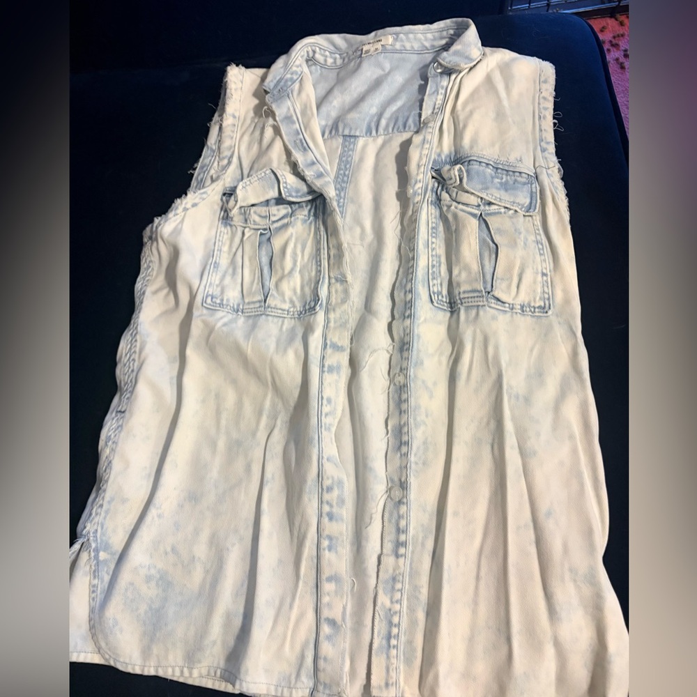 Helmut Lang Light Blue Denim Vest